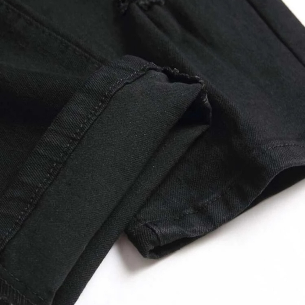Guys Ripped Zip Fly Jeans - Picture 7 of 10